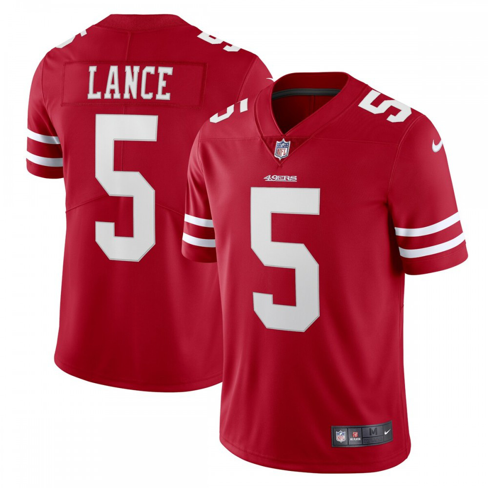 Trey Lance San Francisco 49ers Nike Vapor Limited Player Jersey - Scarlet-GridironStore